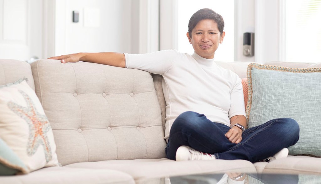 Chief Technology Officer Raya Sevilla is a 'techno geek' and has a home full of ADT's smart home products.