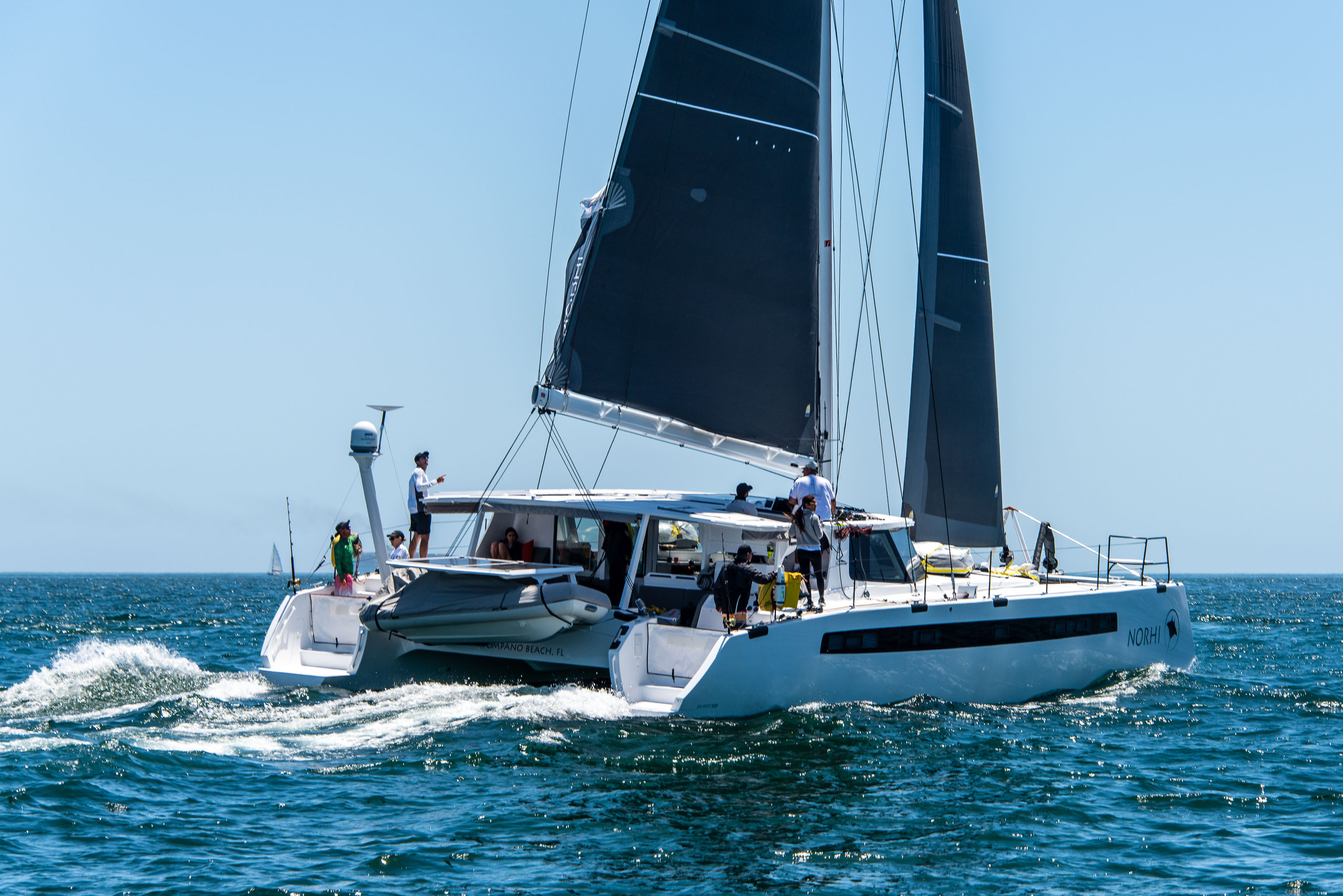 Picture of the Norhi crew at sea.