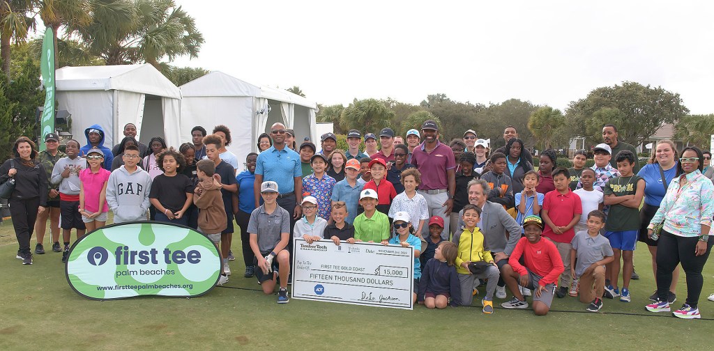 On Nov. 2, ADT sponsored the First Tee Clinic, with PGA TOUR Champions player Tim O’Neal, and presented a check for $15,000 to support the organization.