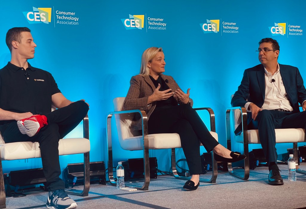 Leah Page, ADT’s Senior VP, Product Strategy and Innovation, speaks on the “Home Sweet Safe Smart Home” panel at CES 2024.